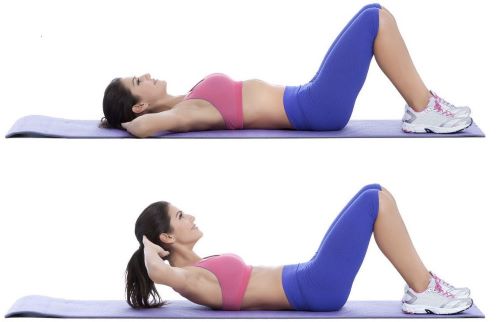 Động tác gập bụng tác động trực tiếp làm giảm mỡ bụng sau sinh